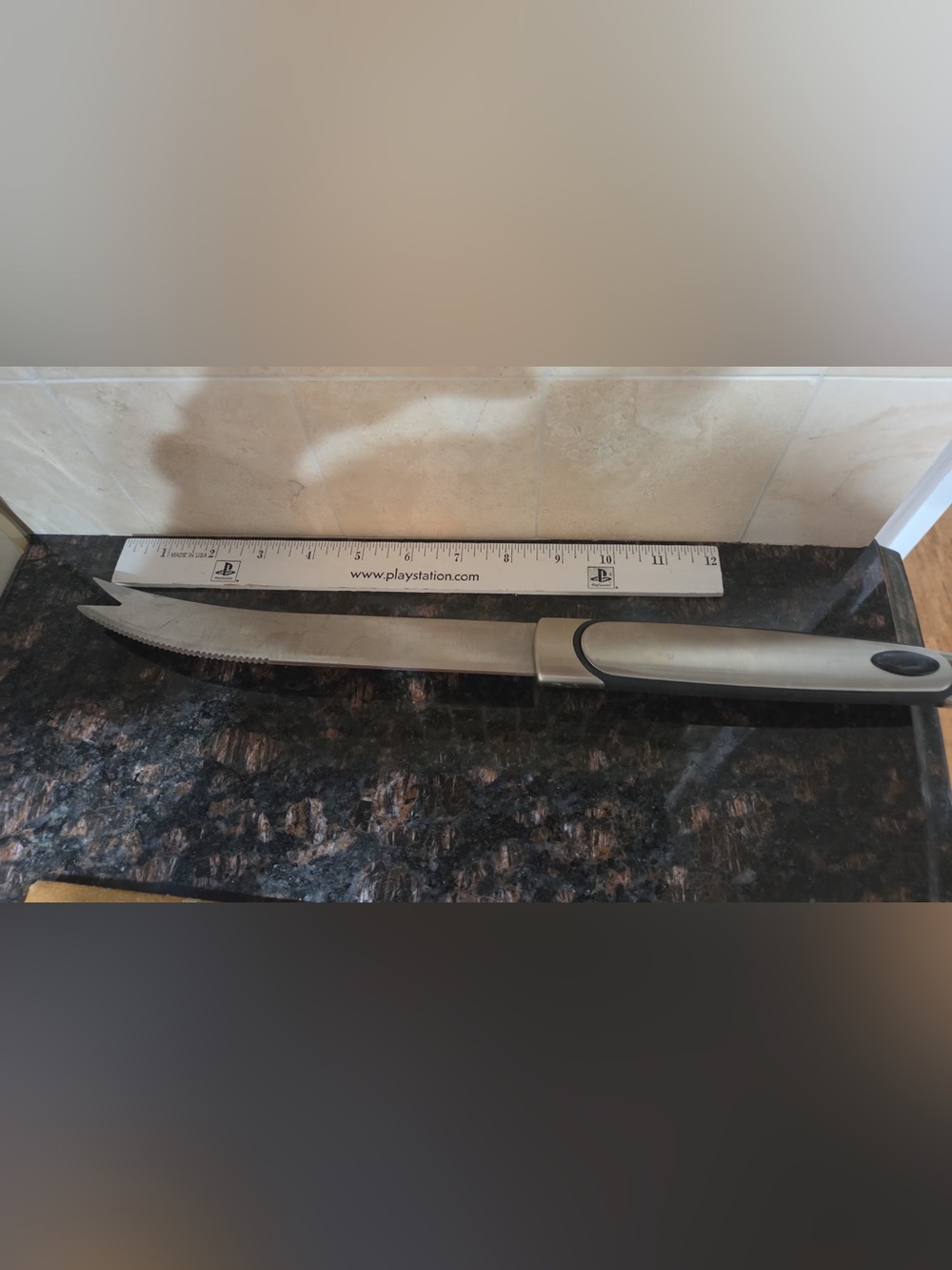 Stainless Steel Carving Knife - Silver